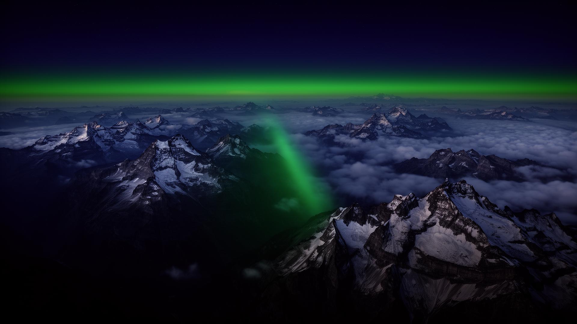 Aerial twilight view of the Swiss Alps above a sea of clouds — Zolara Ventures